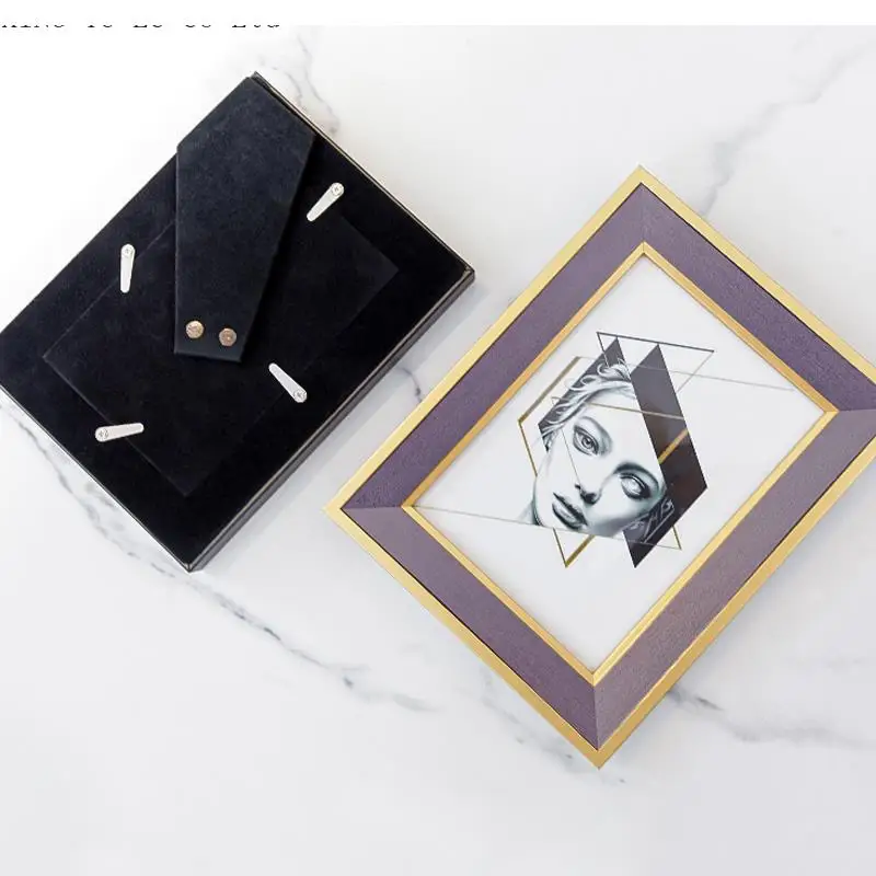 Photo Frame Set Up Table Decoration Modern Light Luxury 6 Inch 7 Pair of Office Study Desktop