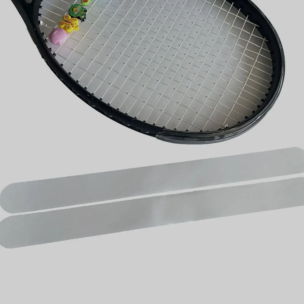 

2Pcs Transparent Tennis Racket Edge Protection Tape Scratch Resistant Frame Guard Essential Racquet Grip Control Accessories