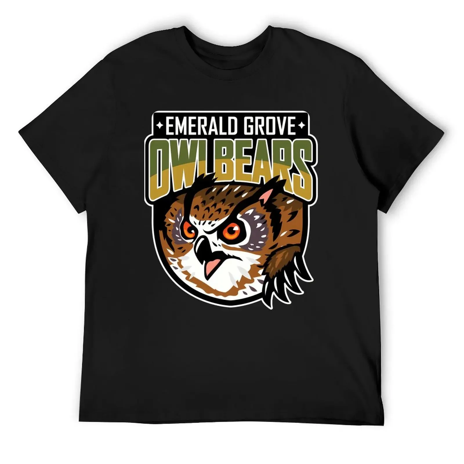 

Emerald Grove Owlbears T-Shirt luxury clothing labubu Funny t-shirts blue archive tees men t shirts high quality
