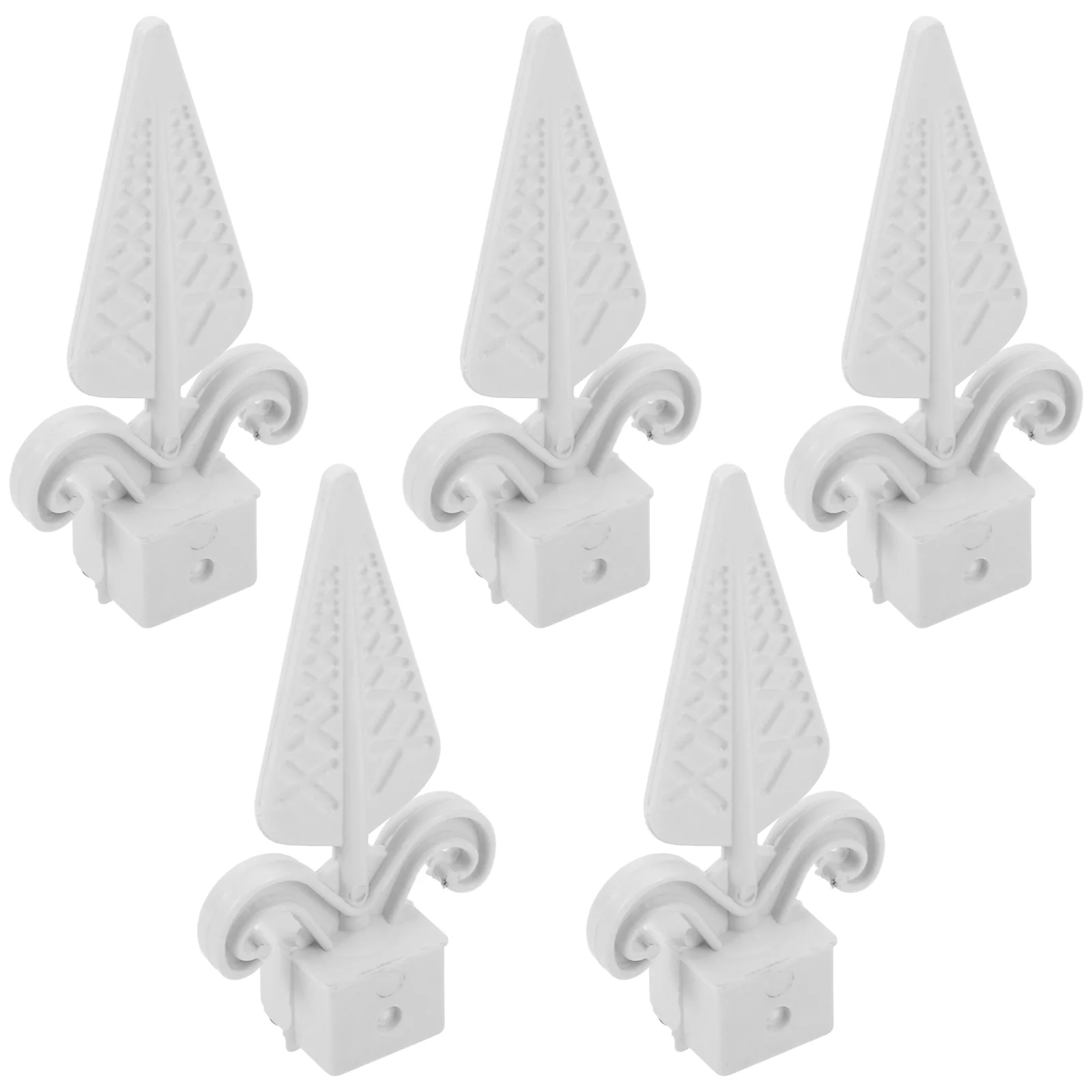 

10 Pcs Fence Spearhead Lawn Decorations Outdoor Garden Finial Accessory Post Finials Lattice Plastic Decorative Border