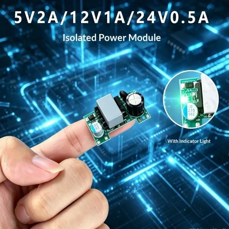 Precision Mini Isolated Switch Power Module Short Circuit Protection AC-DC Voltage Regulator Converter Module 5V/ 12V/24V