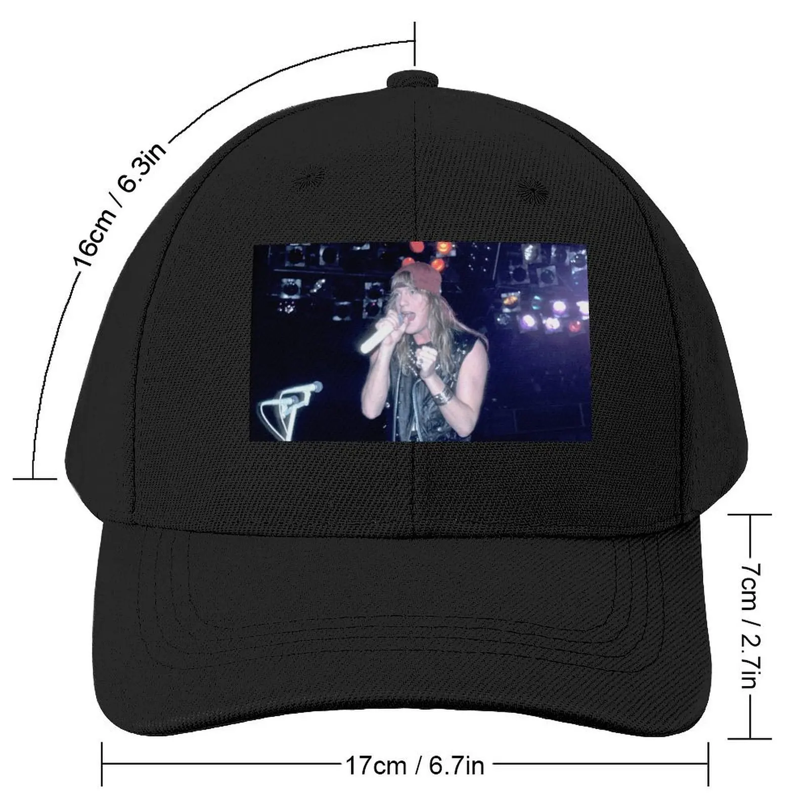 Jani Lane Warrant Photograph Baseball Cap sun hat Anime Hat custom Hat Caps Male Women's