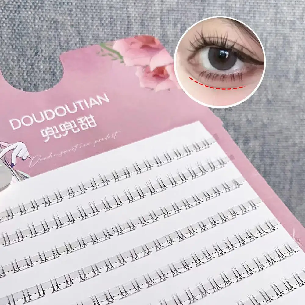 لاش تمديد الحلو لاش تطعيم لطيف تحت رمش الرموش السفلية الطبيعية الهزلية العين عناصر أدوات ماكياج الرموش العنقودية