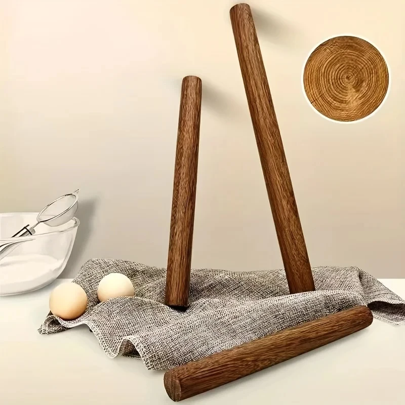 Rolling pin Household solid wood rolling pin three-piece set of size rod face stick dumpling skin special rolling pin