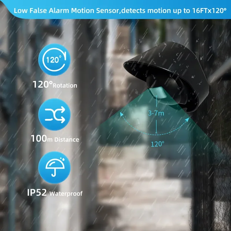 for Waterproof Induction Doorbell Infrared Detector for Elderly Beeper FCC-ID Wireless Home Alarm System