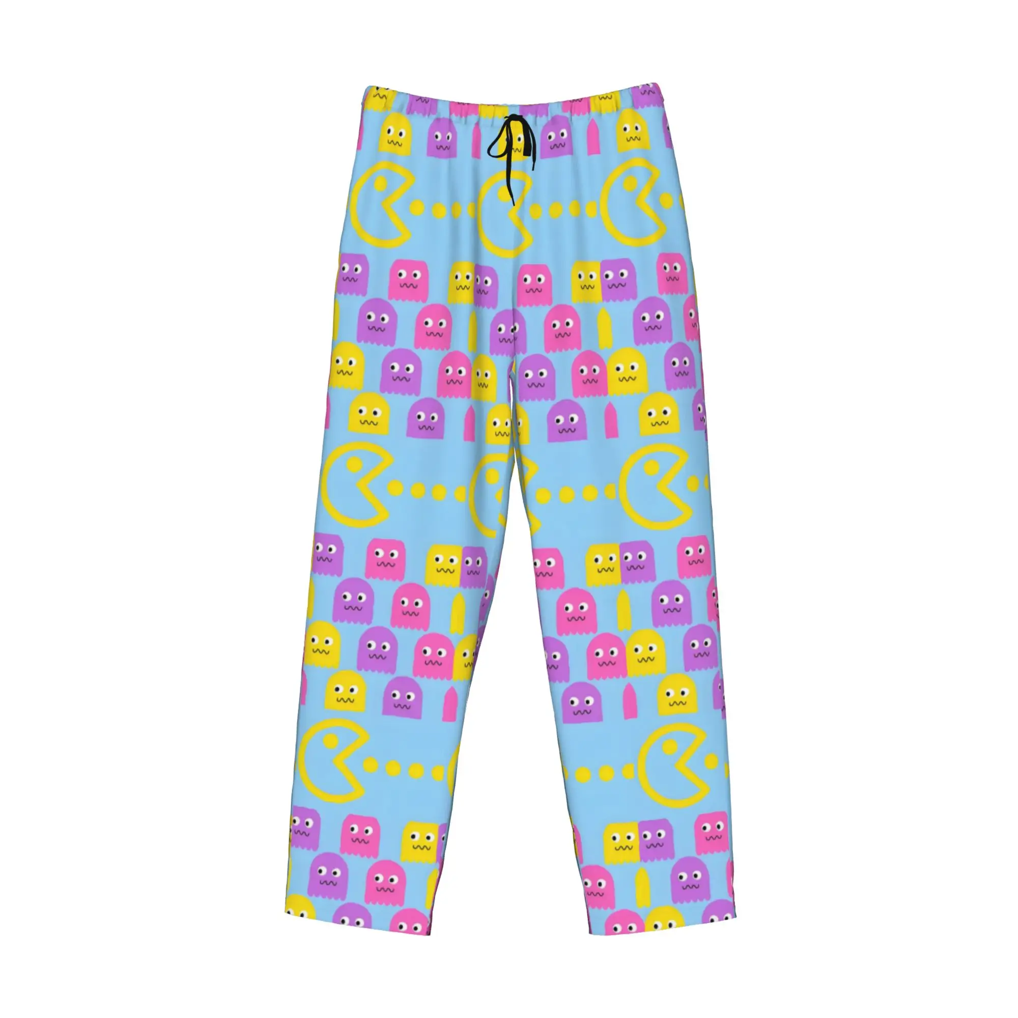 Custom P-Paced Pajama Pants for Men Video Game Sleepwear Lounge Sleep Bottoms Stretch with Pockets view 3