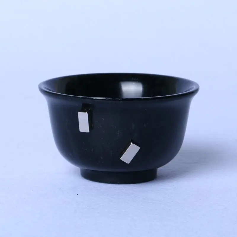Naturalne Jade miseczka na herbatę kamień magnetyczny zdrowie Gongfu Teaware prawdziwa chińska ceremonia parzenia herbaty Jades kubki zestaw do herbaty Kung Fu