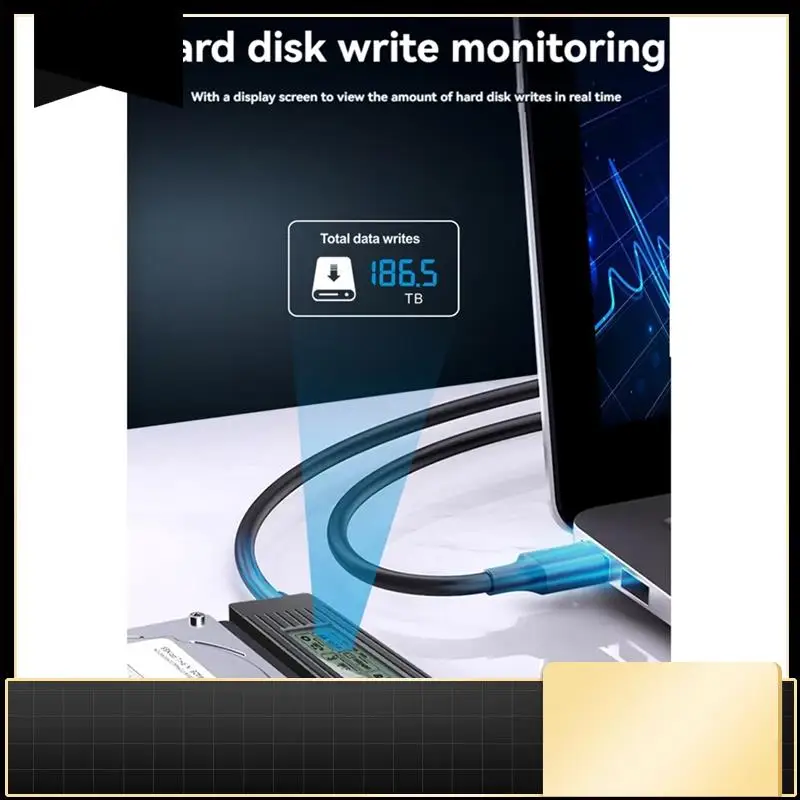 

Shuole USB 3.1 Hard Drive Case 2.5/3.5-Inch Hard Drive Adapter Intelligent Digital Display Easy Drive Cable-N33R