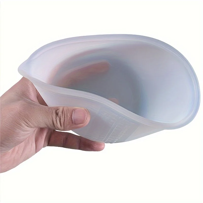 Large Silicone Measuring Cup  Reusable epoxy mixing cup with high-precision measurements, 20.29 oz, ideal for DIY crafts, jewel