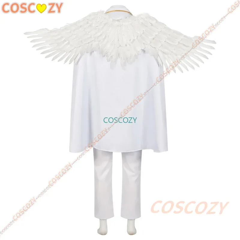 qq681New Blue Lock Anime exposición Isagi Bachira Cosplay disfraz peluca rosa red uniforme blanco alas capa conjunto