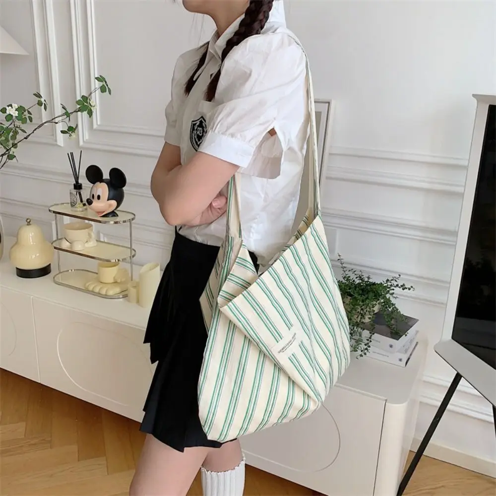 Vintage Printed Floral Canvas Bag Stripe Leopard Print Print Cloth Bag Tote Bag Crossbody Bag Canvas Shoulder Bag Storage Bag