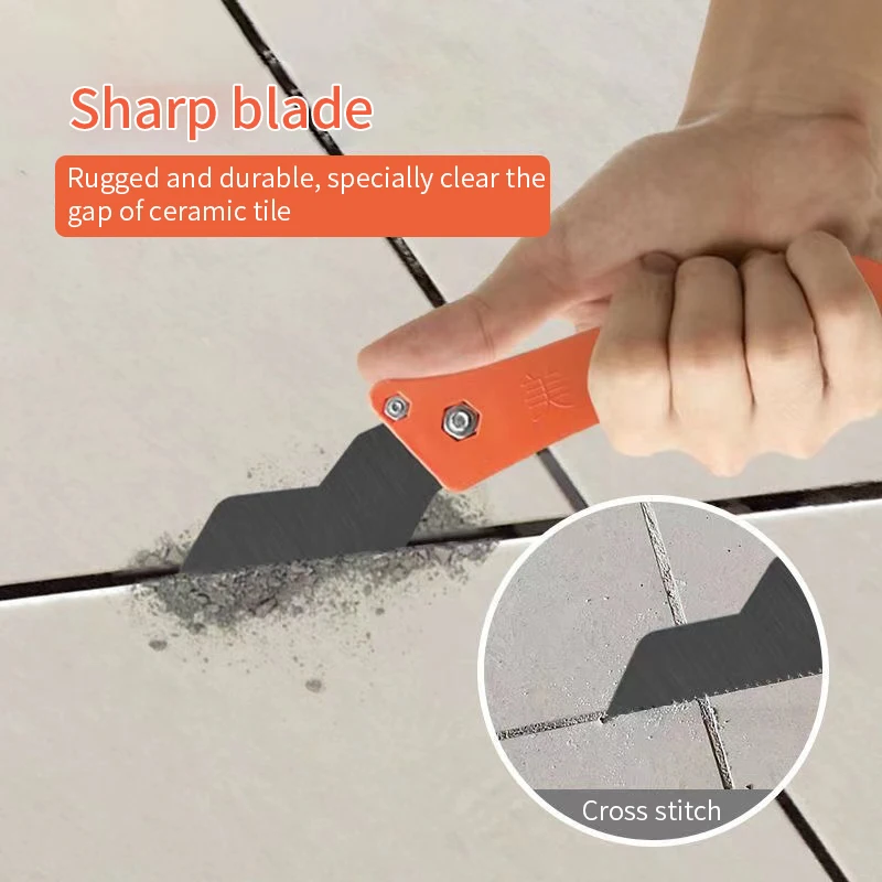 Tungsten Carbide Cutter Blade for Tile Gap Grout Cleaning Remover Wall Floor Tiles Joint Cleaner Wallpaper Paint Scraper Tool