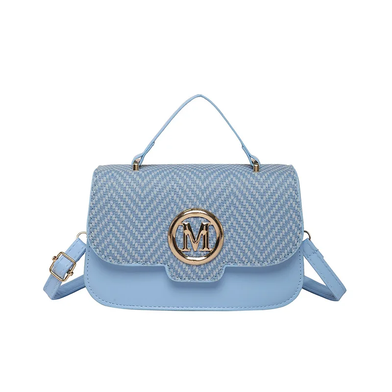 ‌2025 Trendy Women's Messenger Bag - Retro Contrast Small Square Shoulder Purse with Letter Print, Foreign Style Crossbody Bag‌