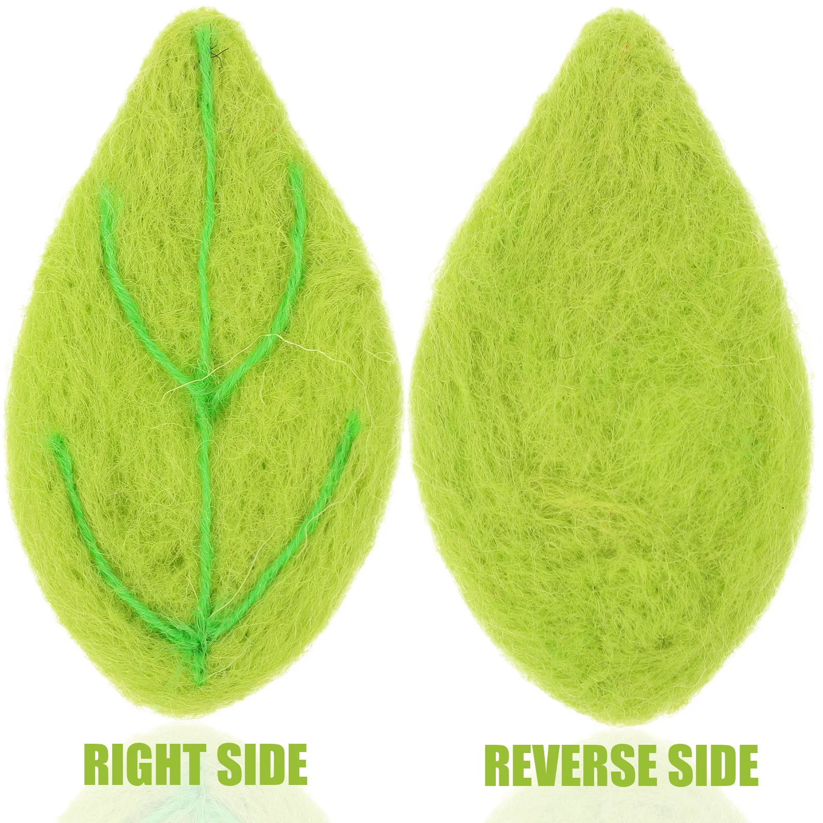 

10Pcs Green Leaves Felt Charms DIY Hairpin Brooch Sewing Craft Materials for Hair Clips Costume Decor DIY Felt Leaf