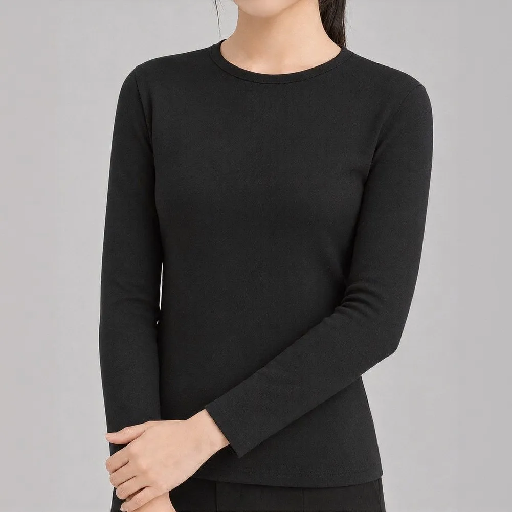 For Autumn Winter Season Women Long Sleeve T-Shirt Autumn Base Shirts Pullover Construction For Daily Holiday Party