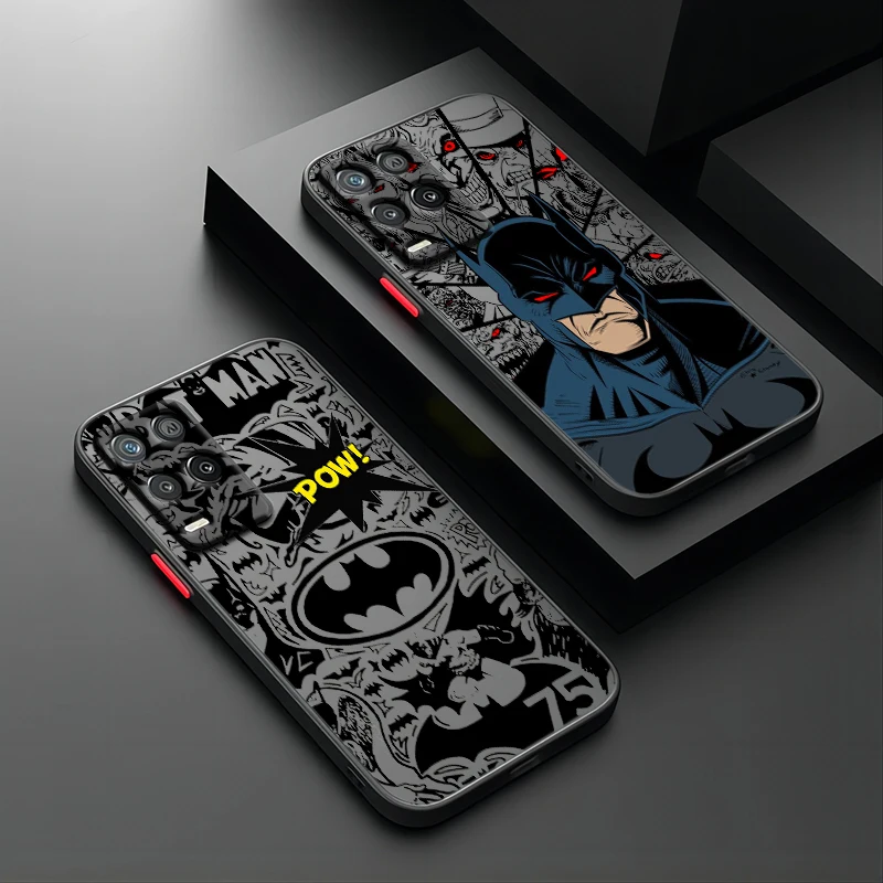

Cool Anime Hero B-Batman For OPPO A98 A96 A94 A93 A76 A74 A73 A72 A55 A54S Frosted Translucent Phone Case Phone Case