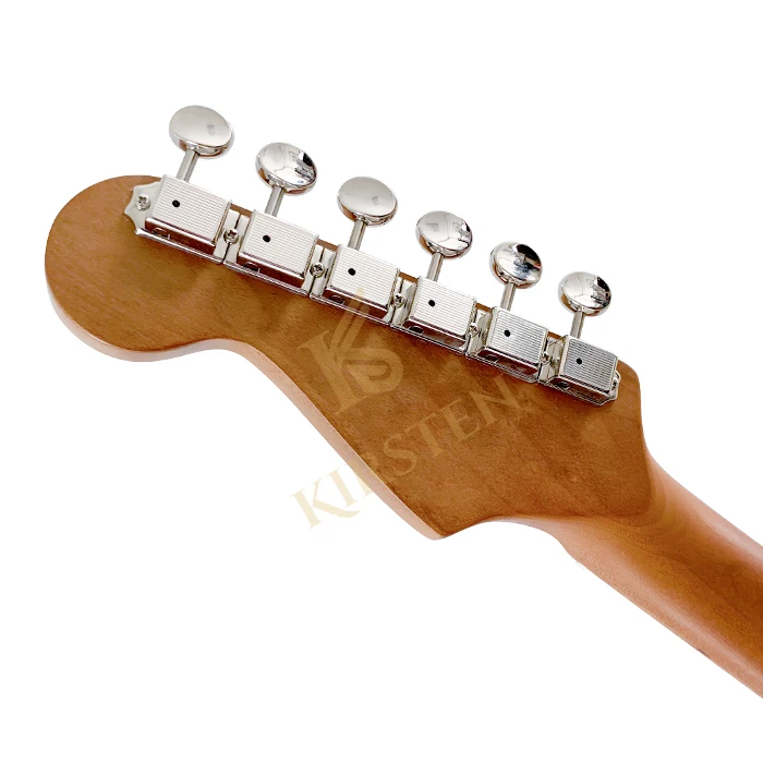 أداة وترية مخصصة تقبل التقاطات ألنيكو SSH أحمر أسود 39 بوصة مابل الرقبة الحور الجسم الغيتار الكهربائي