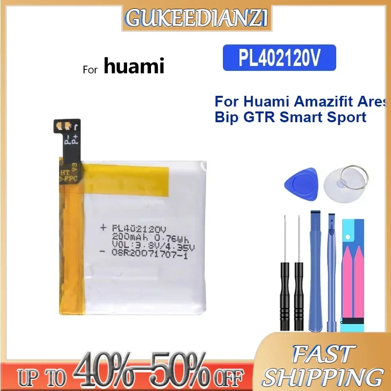 High Capacity Battery 135mAh-460mAh For Huami Amazfit GTR 2 2E 42MM 47mm 3 Pro Ares Bip GTR Smart Sport Watch A1608