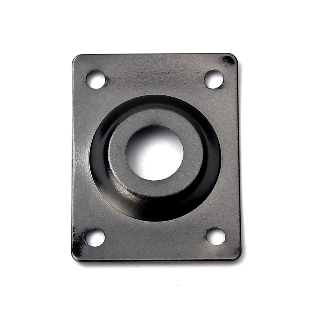 

Black Guitar Jack Plate 1/4 Inch Indented Metal Input Output Socket For Electric Guitar Bass Nickel Plated Durable