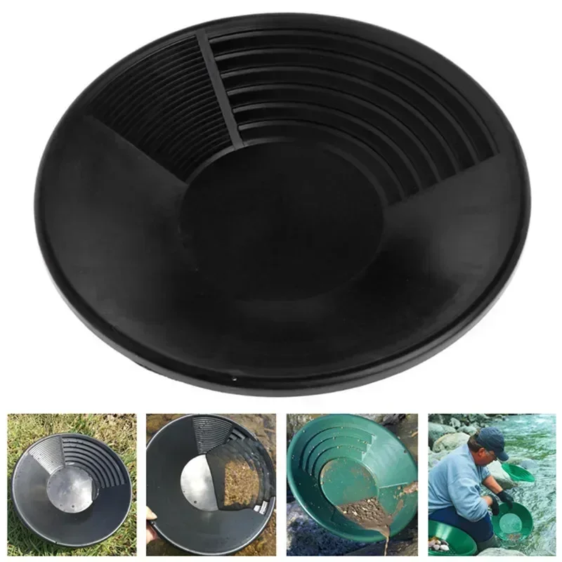 Prospecting Sale Gold Plastic Wash Pan Panning River Nugget Basin Equipment Pan Gold Hot Tool Mining Dredging