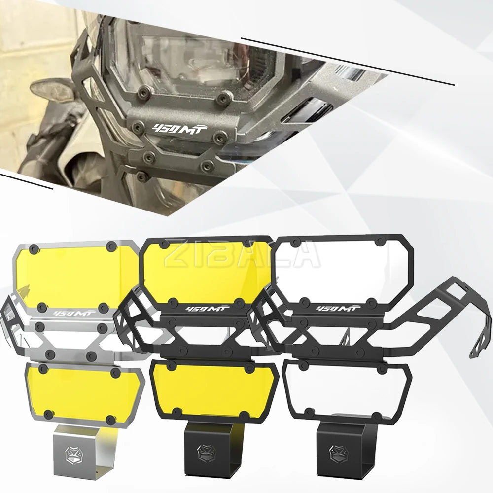 

FOR CFMOTO 450MT IBEX 450 MT 2024 2025 2026 Headlight Grille Guard Cover Protection Lamp Protector Cover Motorcycle Accessories