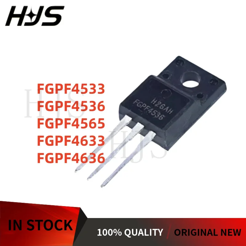 10 piezas 100% de calidad FGPF4533 FGPF4536 FGPF4565 FGPF4633 FGPF4636 TO-220F MOSFET transistor de potencia