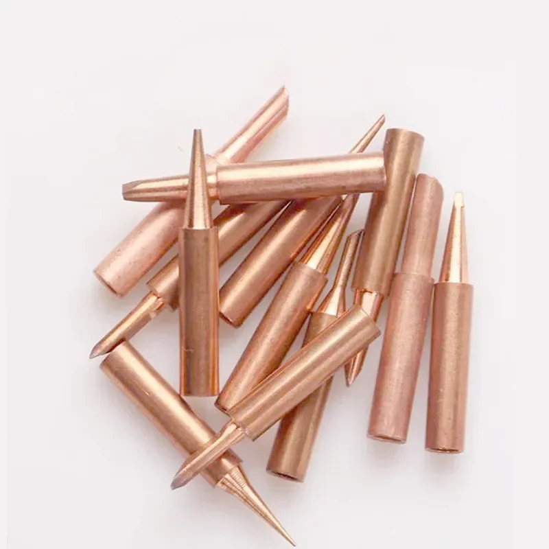 5 個 900M-T 純銅はんだごてのヒント鉛フリー溶接はんだチップ溶接機器はんだ付け用品