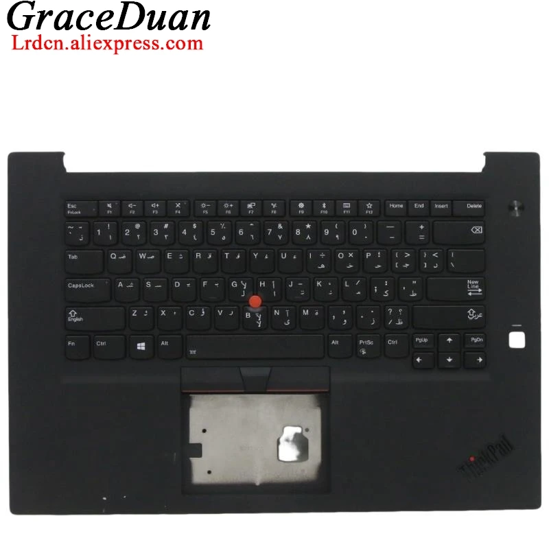 

ARA Arabic Black Keyboard Upper Case Palmrest Shell Cover For Lenovo Thinkpad P1 X1 Extreme Gen1 G1 01YU763 01YU762