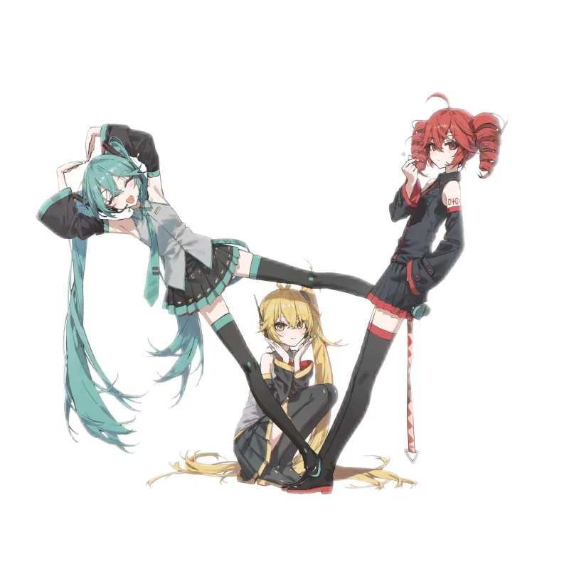 

Hatsune Miku Acrylic Stand Figure Hatsune Miku Project DIVA Anime Peripheral Cute Cartoon Creativity Trio Cute Room Ornament
