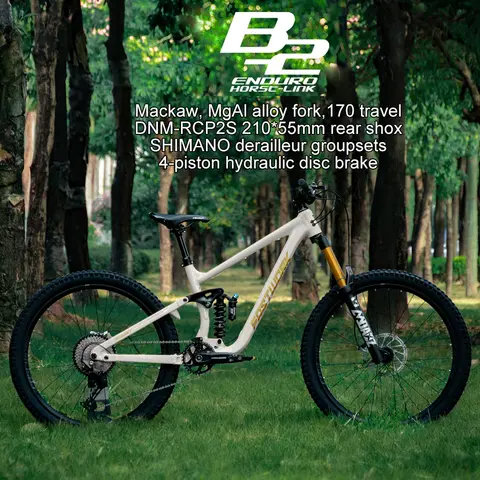 Aluminum Full Suspension Mountain Bike Enduro Downhill MTB Bikes DEORE 11/12S 210*55 Rrear Shox 170 Travel Fork Bicycle For Men