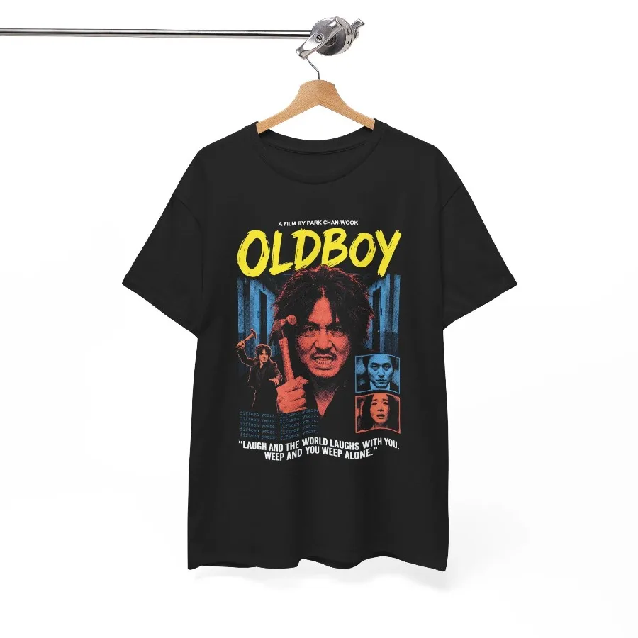 Oldboy Movie Poster T-Shirt | Park Chan-Wook Korean Cinema Tee Four season popular unisex cotton T-shirt
