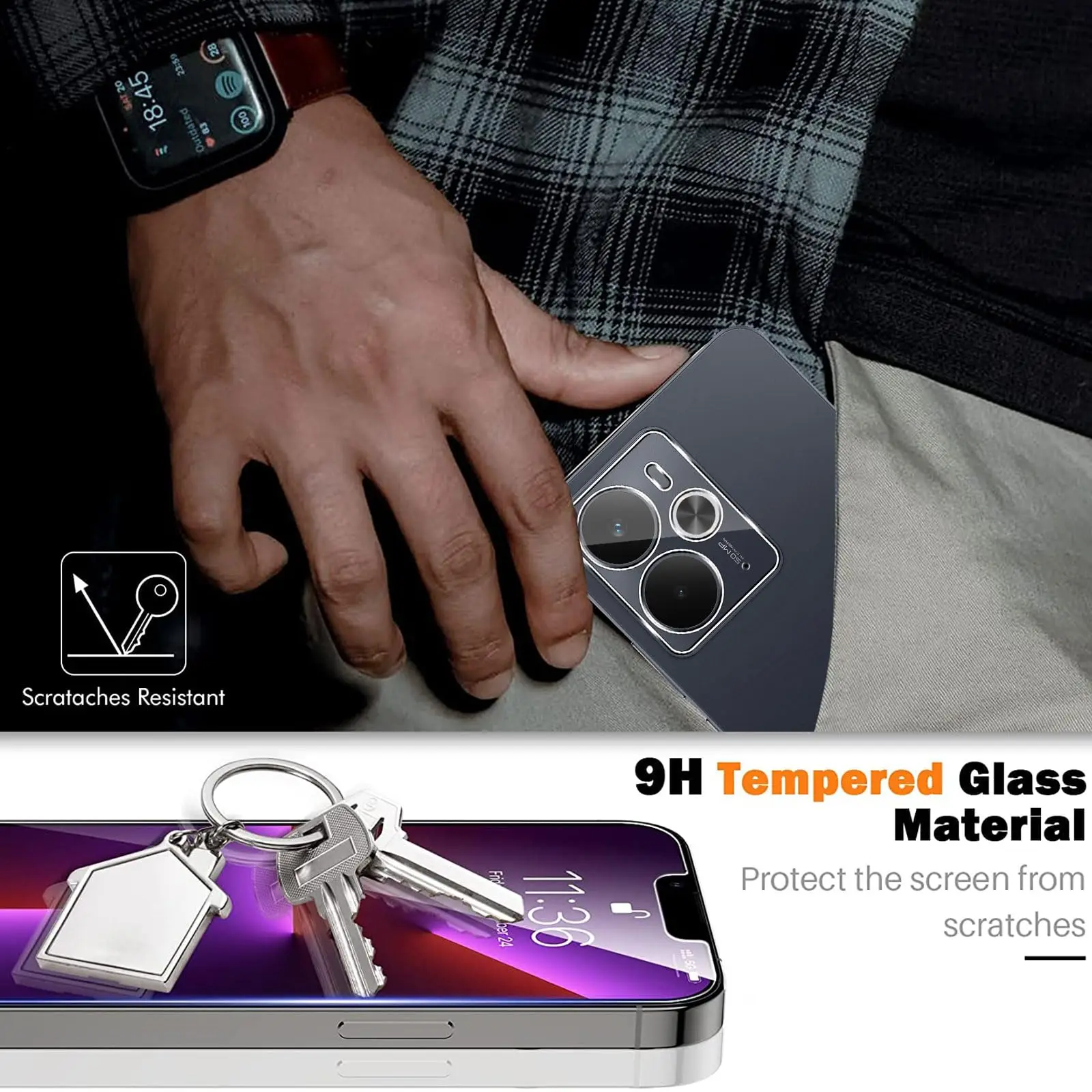 Screen Protector For OPPO Realme 14T 5G 6.6 inch Tempered Glass NOT Full Cover HD Crystal 9H Anti Scratch Case Friendly