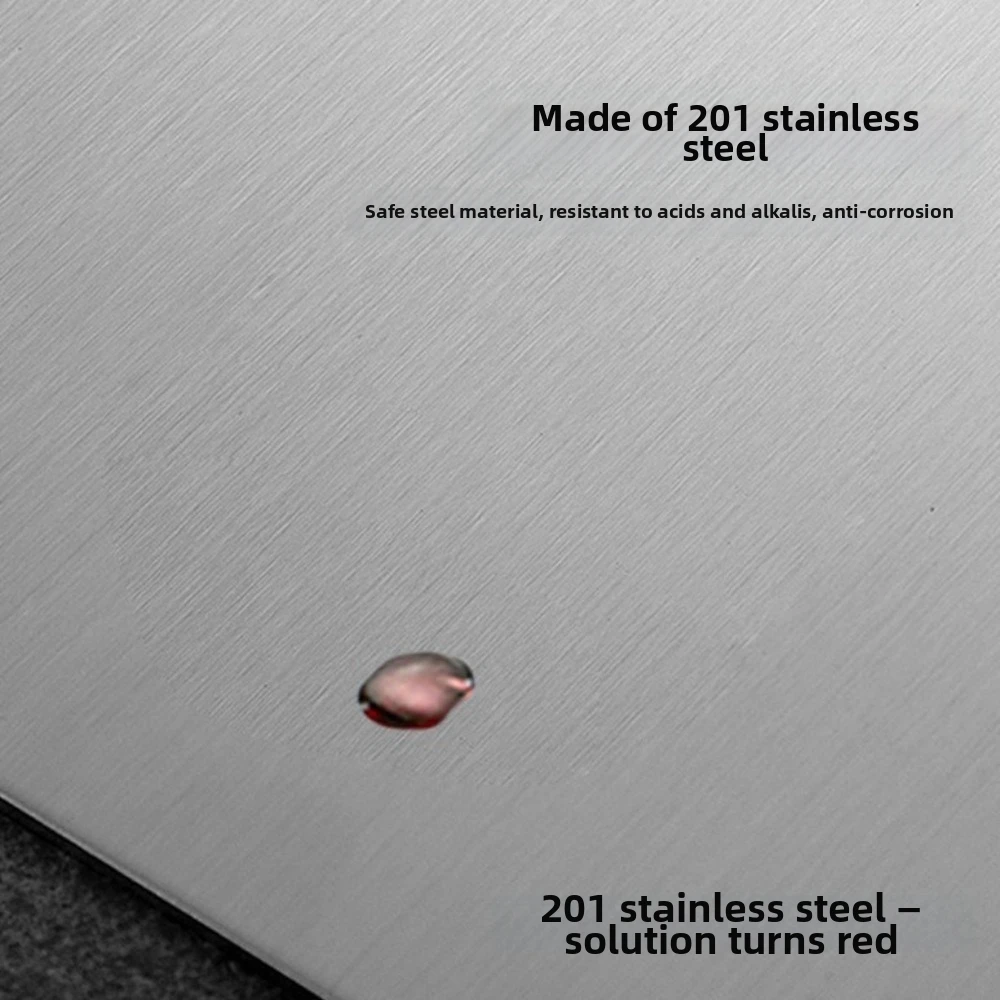 Double-Sided Stainless Steel Cutting Board Mildew-Proof Multi-functional Kneading Board Thickened Chopping Plate Dough Kneading