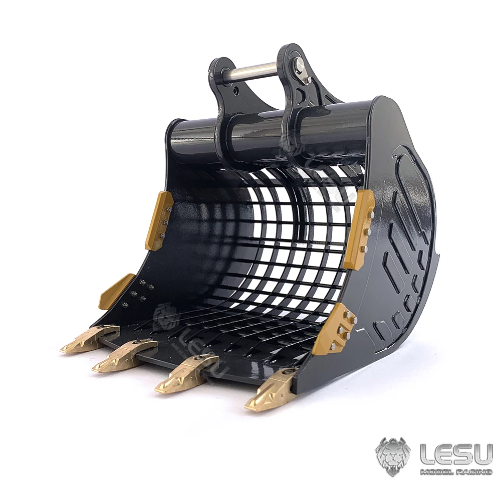 LESU RC Parts 1/14 Scale Metal Bucket for Remote Control Hydraulic ET35 Excavator Construction Digger Toys Model TH21656