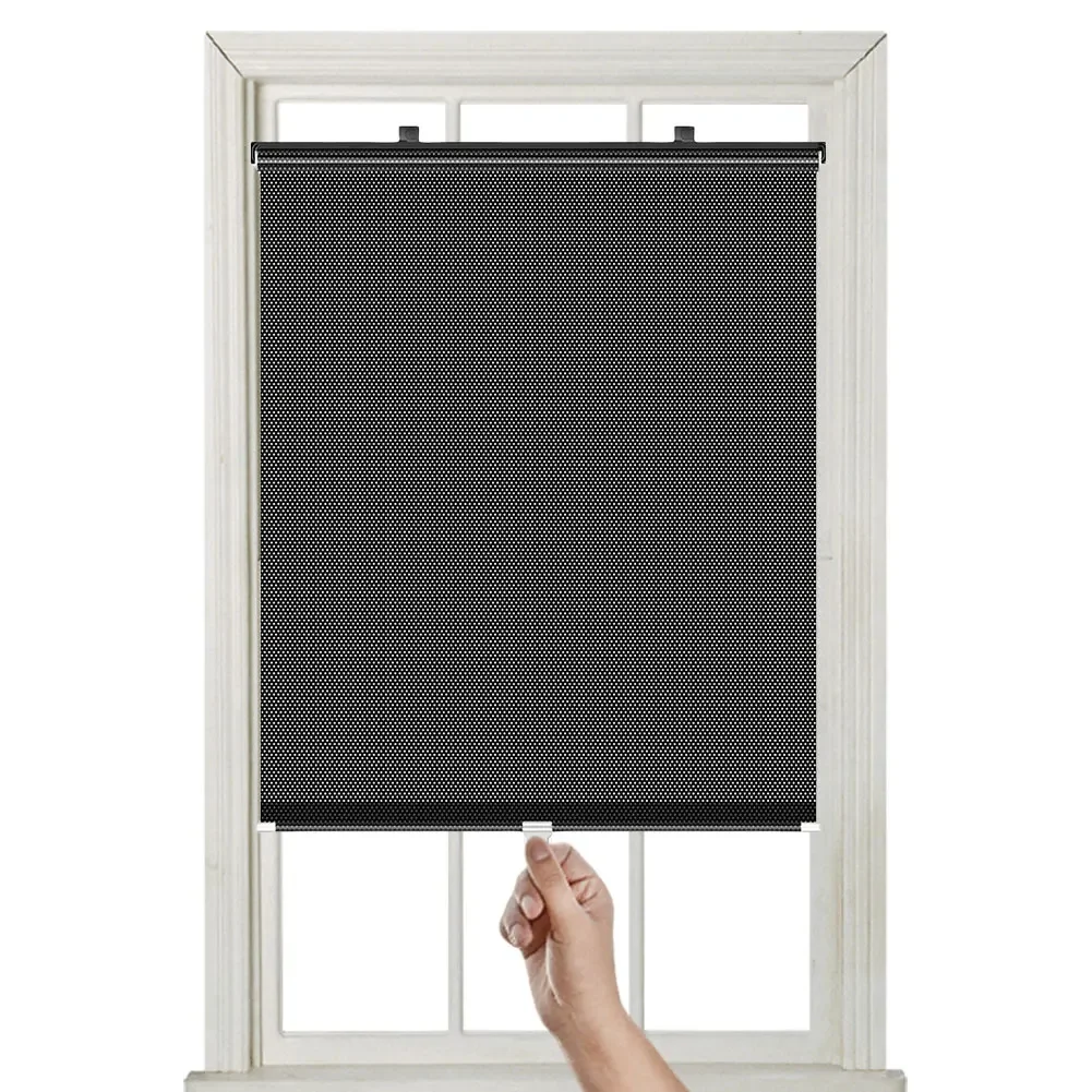 Cortinas de rolo universais, sombra de janela sem pregos, fácil de instalar, cortinas de proteção solar para quarto, escritório, casa, banheiro, koi