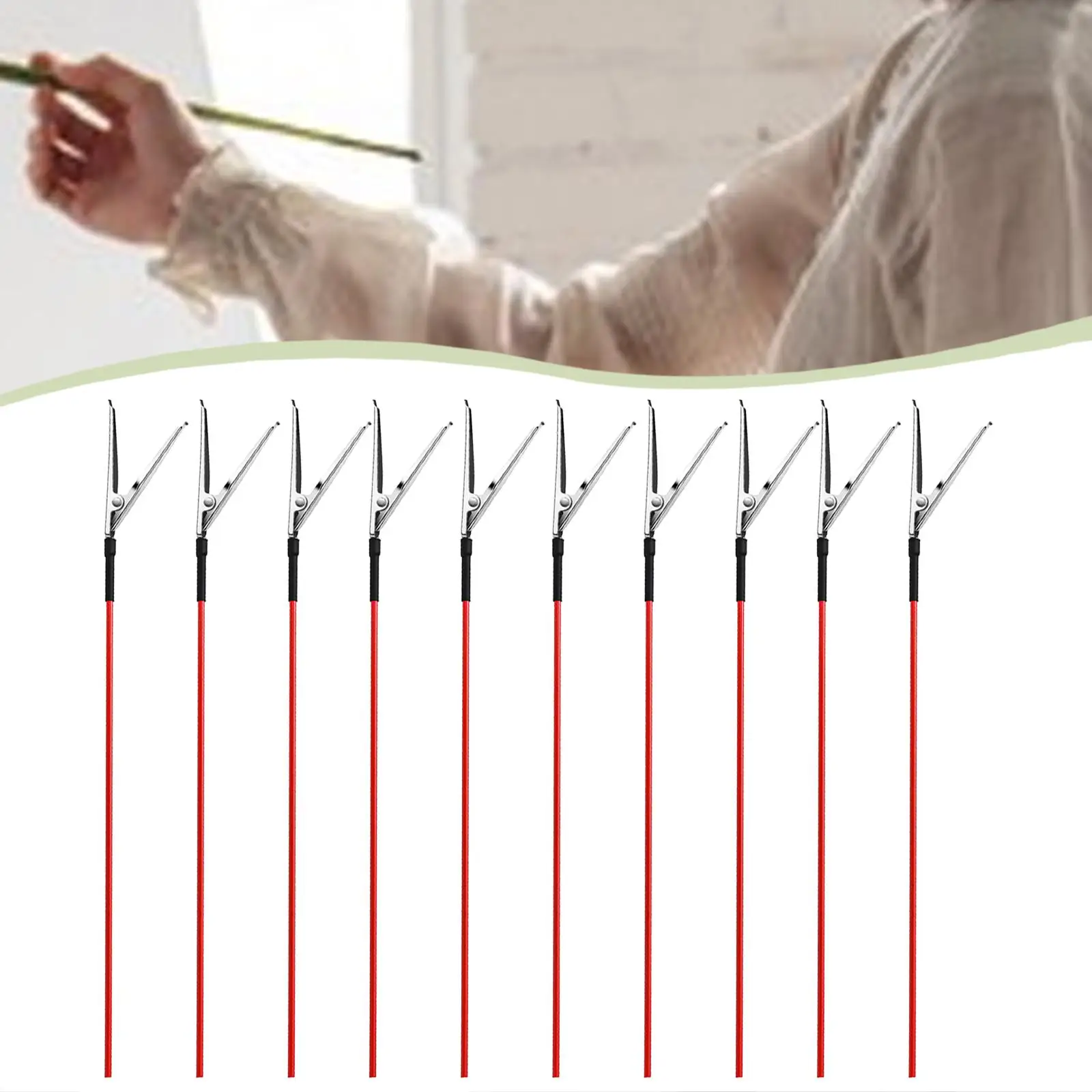 10x Modelschilderij Alligator Clip Sticks Gemakkelijk te hanteren Verstelbaar Hobbygereedschap