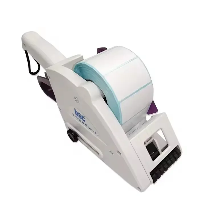 

NEW BSC 60mm Handheld Label Applicator Portable Manual Labeling Machine Mobile Adhesive Tag Trademark Hand Labeler Peeling Stick