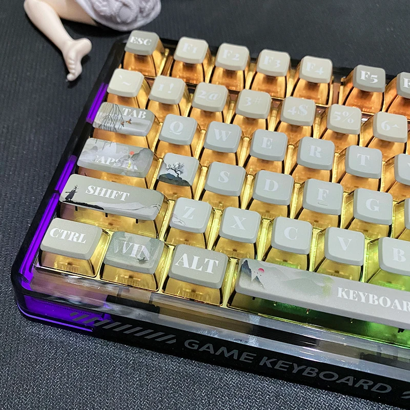 Pudding keycap PBT sublimation transparente