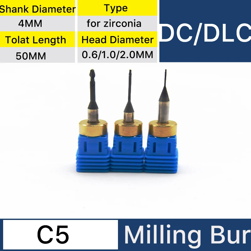 

XANGTECH Dental C5 DC/DLC Milling Machine Tools CAD CAM Open System 0.6/1.0/2.0mm for Zirconia Block