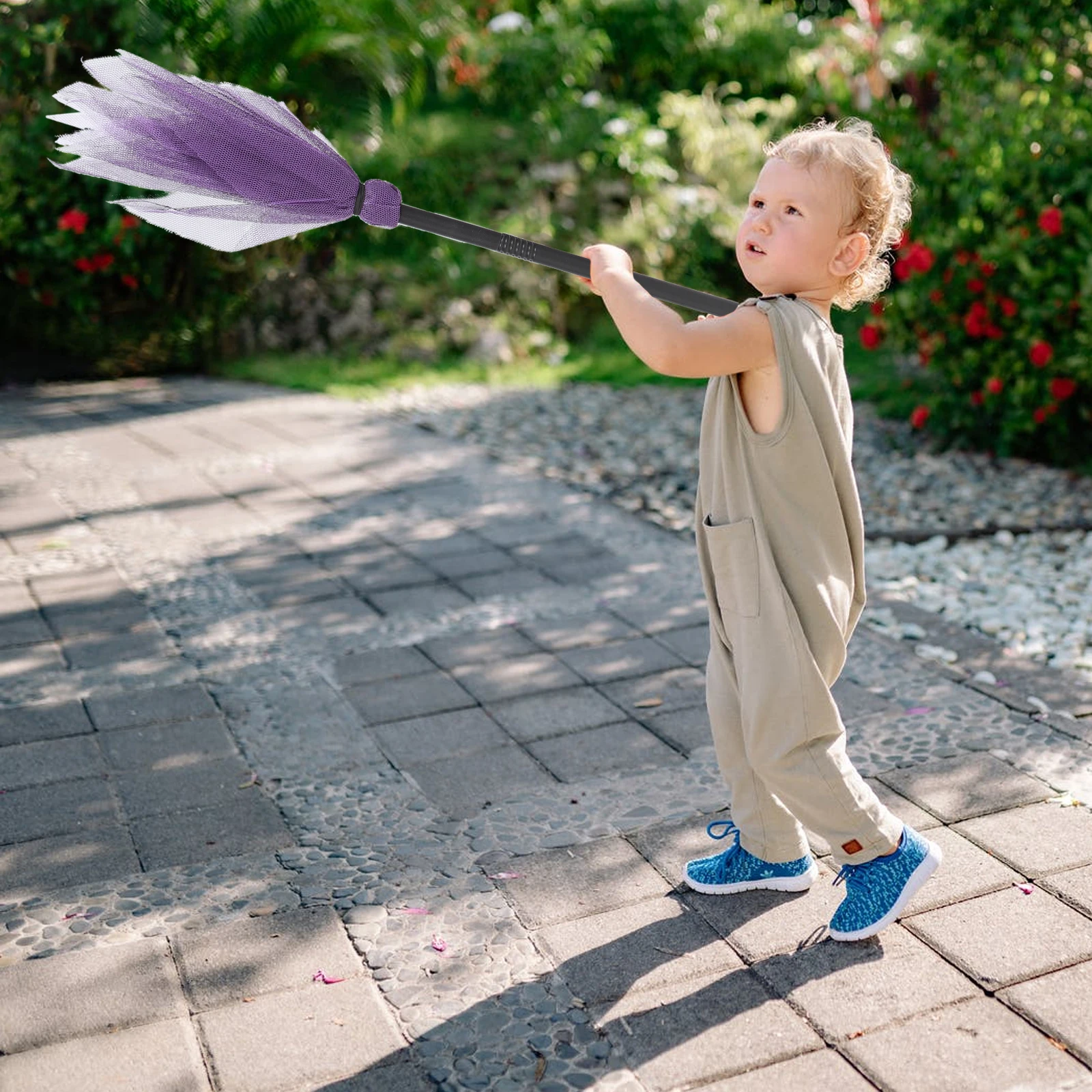 

2Pcs Witch Broom Halloween Ornament Cosplay Prop Fine Workmanship Durable Witches Broom Witches Broomstick Halloween Decoration