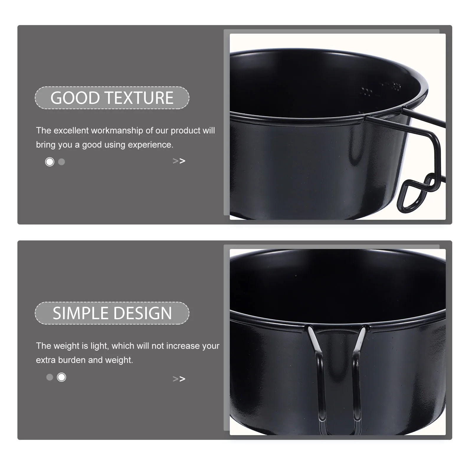 

Camping Bowl Stainless Steel Soup Cup with Handle Compact Travel Mug for Hiking Camping Cooking Gear Storage Bowl Lightweight