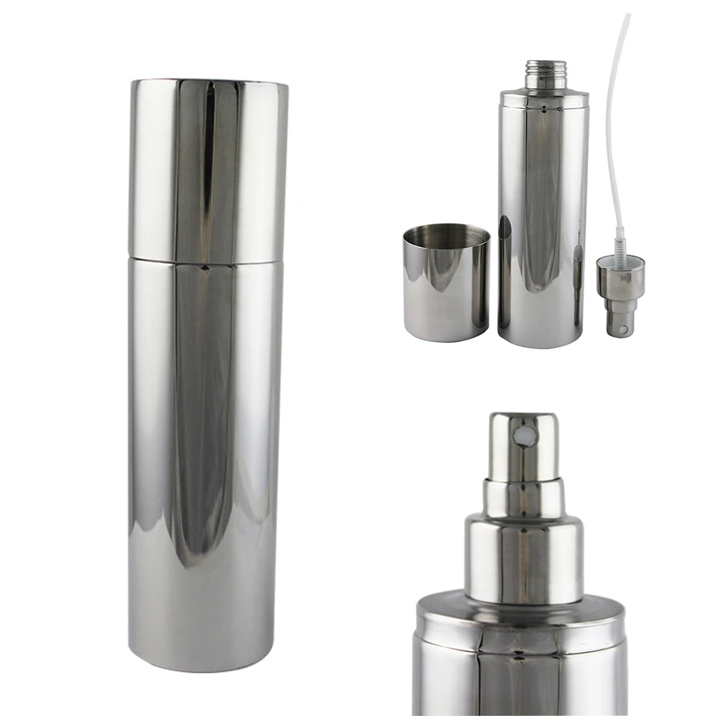 

250Ml Stainless Steel Oil Sprayer Bottle For Bbq Cooking Baking Roasting Kitchen Restaurant Manual Oiler Fuel Injector Spray