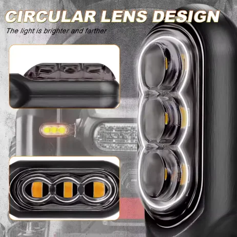 Motorcycle 10mm Mini LED Turn Signal Lights Amber Flowing Directional Signal Lamp Intermitentes Moto For Street Dirt Bike Cafe R