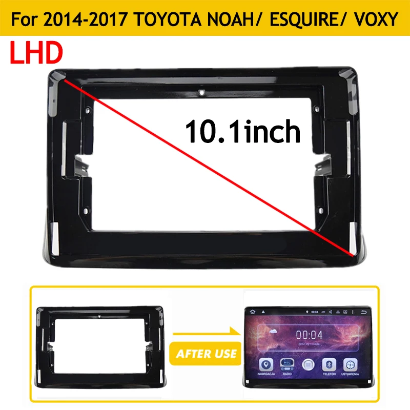 

10.1 Inch Car Frame Fascia Adapter Decoder Android Radio Dash Fitting Panel Plate Kit For Toyota Noah 80 Esquire Voxy 2014-2017