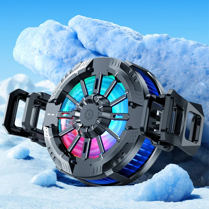 냉각 마그네틱 무선 충전기 범용 휴대폰 라디에이터 백 클립 팬 아이폰 17 16 15 13Pro Max 삼성 샤오미용