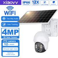 XIAO VV 4G Sim Card 4MP PTZ Solar Outdoor Security Camera Waterproof xiaovv Smart Monitoring