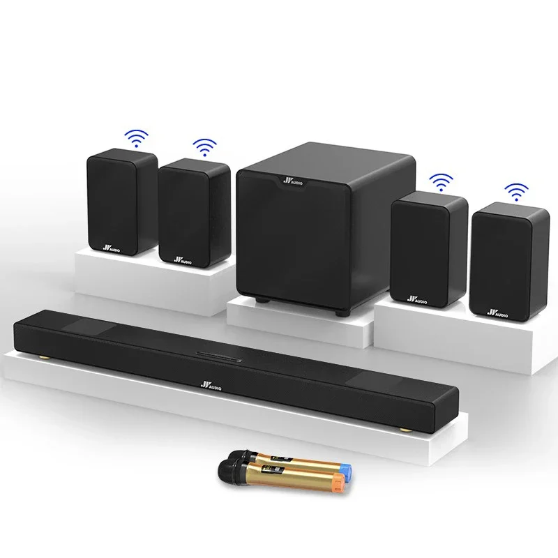 7.1 Home Theater System Surround Sound Speakers with 8 Inch Passive Subwoofer Home Audio System for 4K TV Ultra HD AV DVD - view 2