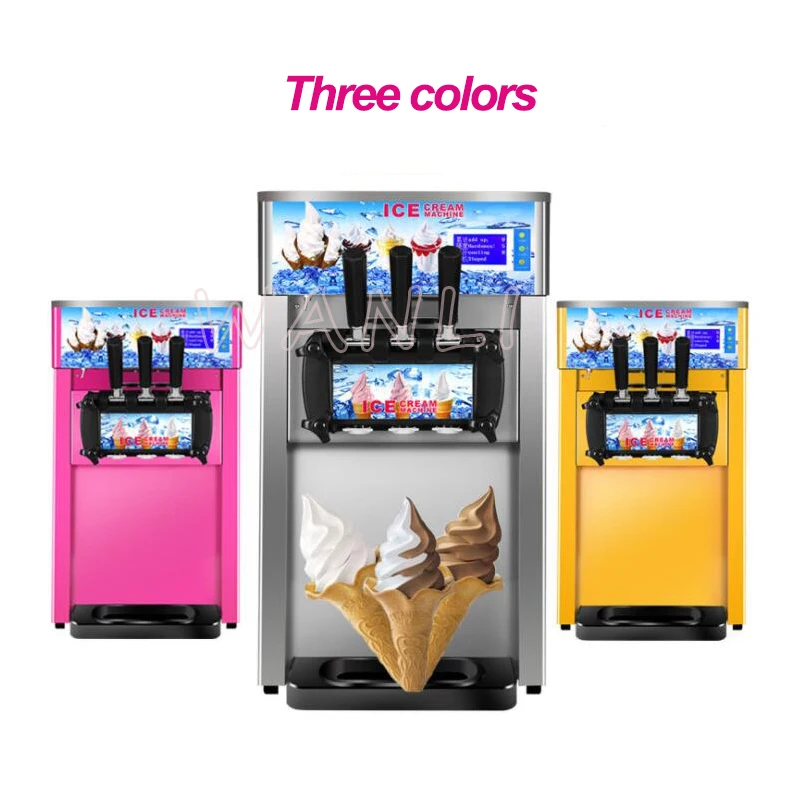 3 flavors Ice cream maker Commercial automatic ice cream machine Small soft ice cream machine 220V/110V