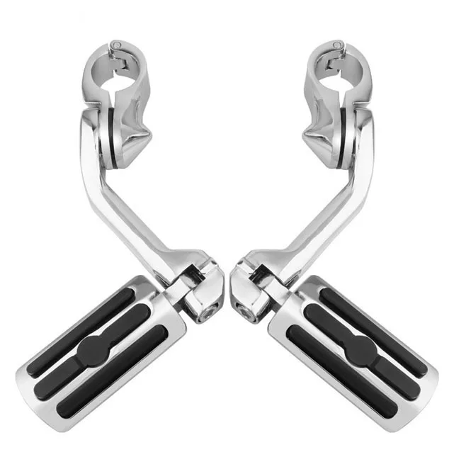 

1.25" Engine Guard Highway Foot Pegs 32mm Motorcycle Footrest Mount For Harley Honda Sportster Road King ST Softail Street Glide