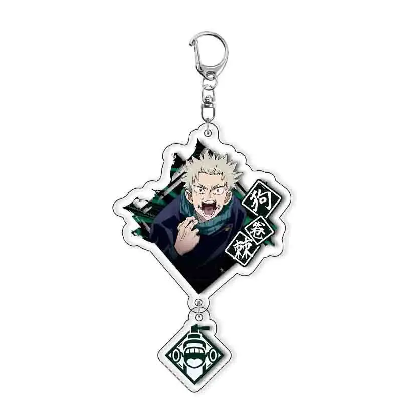 Neuer Jujutsu Kaisen Gojo Satoru Geto Suguru Okkotsu Yuta Acryl-Schlüsselanhänger, Cartoon-Design, Kreativer Exquisiter Dekorativer Anhänger – Detail 4